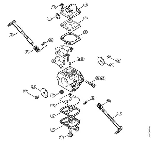 Stihl 018 C Carburetor - H-Group