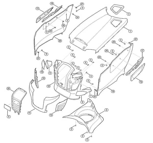 Genuine Stihl RT6127.0 ZL / D - Engine hood