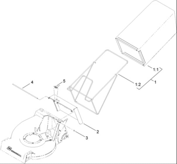 Hayter 21 Inch Heavy Duty - 455E (455E290000001 - 455E290999999) - Grass Bag Assembly