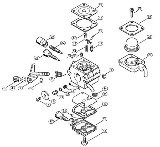 Genuine Stihl KR85 / G - Carburetor C1Q-S80 (41.2017)