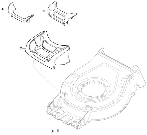 S421 PD - 2019-2020 - 2L0432843/M19 - Mountfield Rotary Mower Mask Diagram