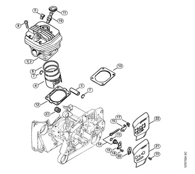 Stihl 066 W Cylinder - B-Group