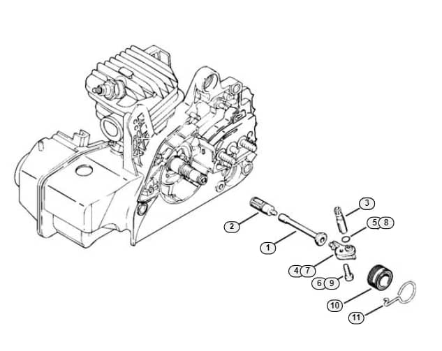 Stihl 021 Oil Pump - F-Group