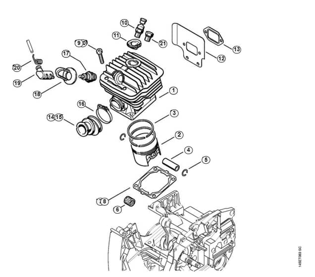 Stihl 046 Magnum R Cylinder - B-Group