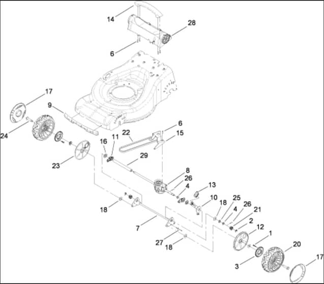 Hayter R48 - 446E (280000001 - 280999999) - Drive Assy