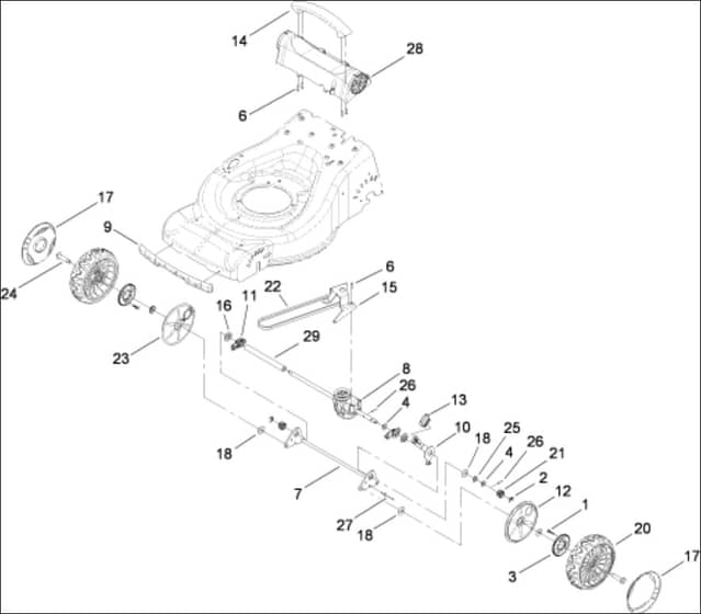 Hayter R48 - 447E (290000001 - 290999999) - Drive Assy