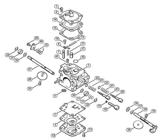 Genuine Stihl TS400 / L - Carburetor HS-301 Japan