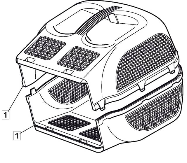 EL 350 - 2006-2007 - 297353653/MO6 - Mountfield Rotary Mower Grass Bag Diagram
