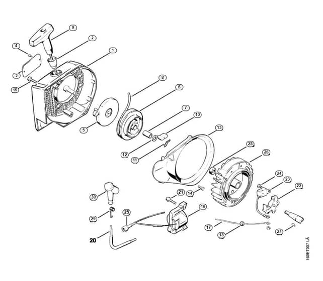 Stihl 032 Aveq Fan Housing, Set Of Points - E-Group