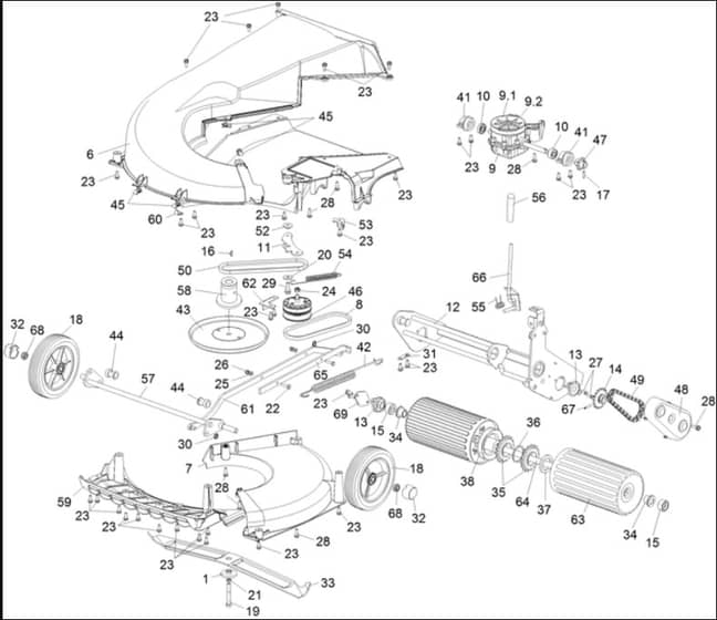 Hayter Harrier 56 Autodrive ES - 561H (561H313000001 - 561H313999999) - Harrier 56 - Autodrive