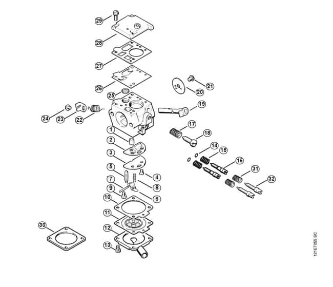Stihl 038 Mrii Carburetor - L-Group