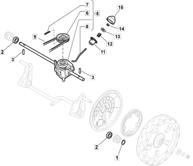 S461 PD - 2010 - 299482043/M10 - Mountfield Rotary Mower Transmission Diagram