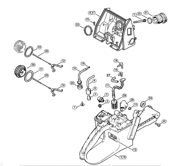 Stihl 066 W Tank Housing - K-Group