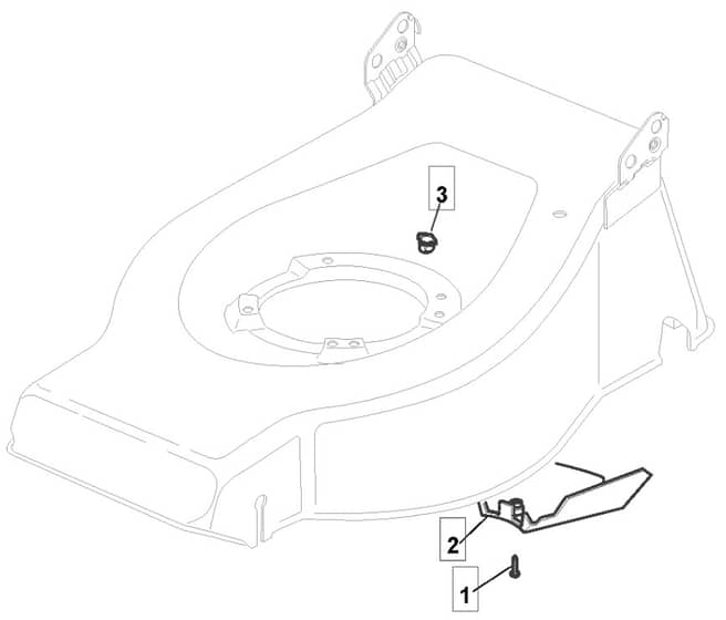 M512 PD - 2010 - 294538033/CAI - Mountfield Rotary Mower Belt Protection Diagram