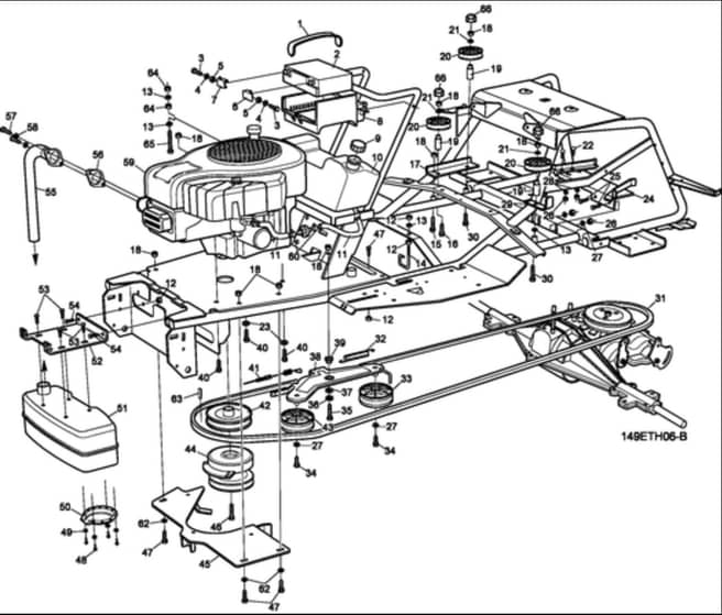 Hayter Heritage RS17-102H - 149E (290000001 - 290999999) - Engine - Battery