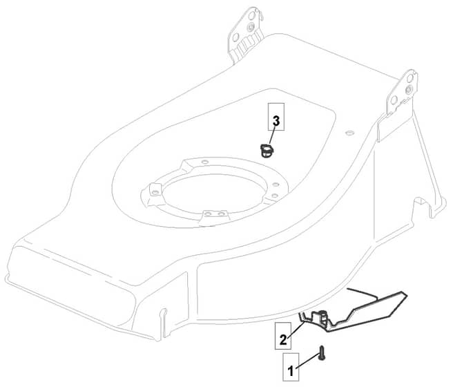 S461R PD - 2010-2013 - 294489043/M10 - Mountfield Rotary Mower Belt Protection Diagram