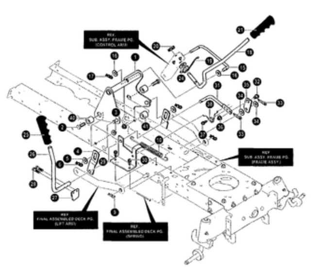 Hayter Heritage 13-40 - 144R (144R001001 - 144R099999) - Mower Suspension Assy