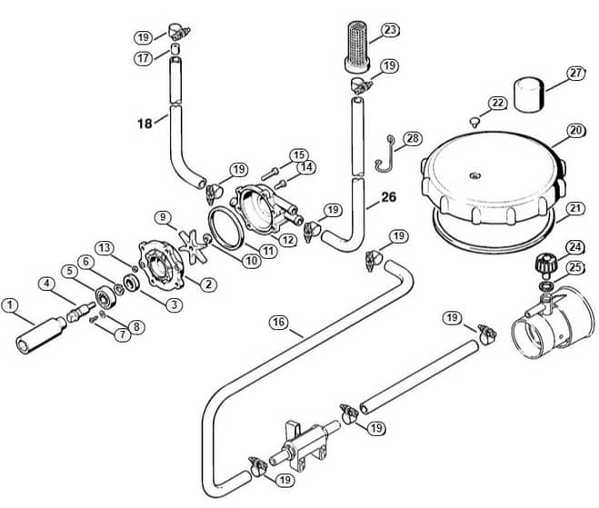 Genuine Stihl SR420 / M - Pressure pump