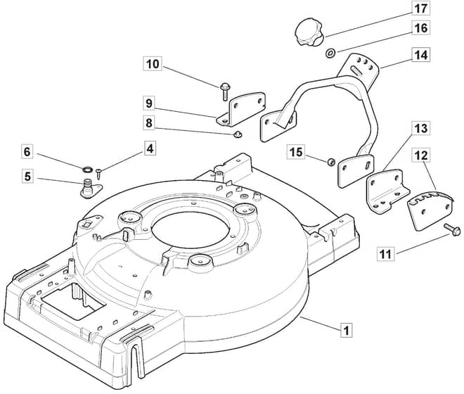 MULTICLIP 530 PD - 2012-2013 - 293532028/MFR - Mountfield Rotary Mower Deck Diagram