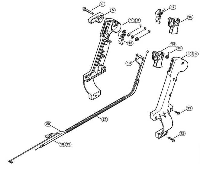 Genuine Stihl SR5600D / H - Control handle