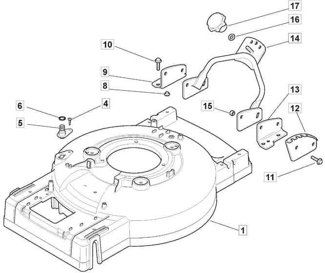 MULTICLIP 535 PD 4S - 2012-2013 - 293533038/MFR - Mountfield Rotary Mower Deck Diagram