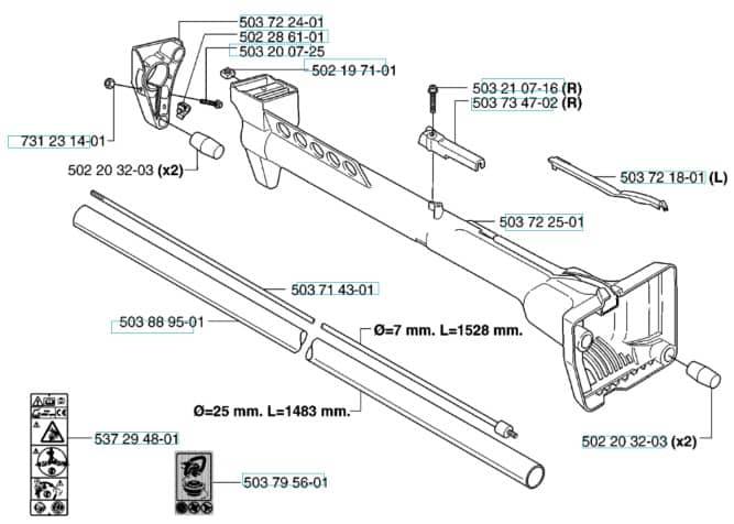 Husqvarna 235Rll from 20144900001-Current - Shaft 2
