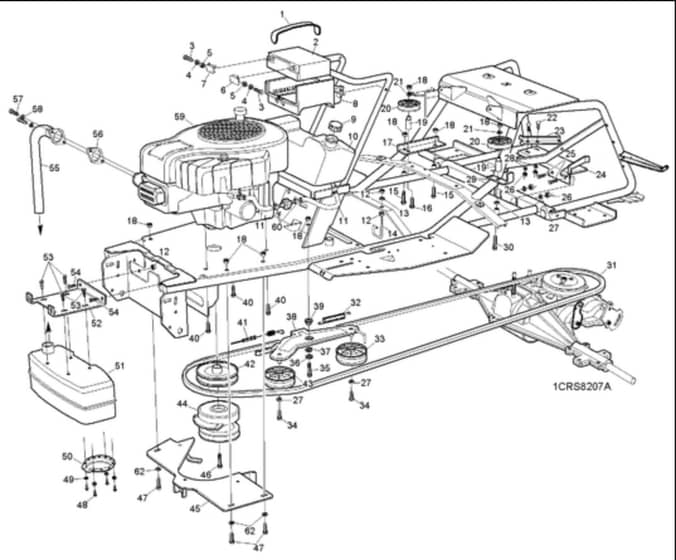 Hayter Heritage RS17-102H - 149C (149C001001 - 149C099999) - Engine - Battery