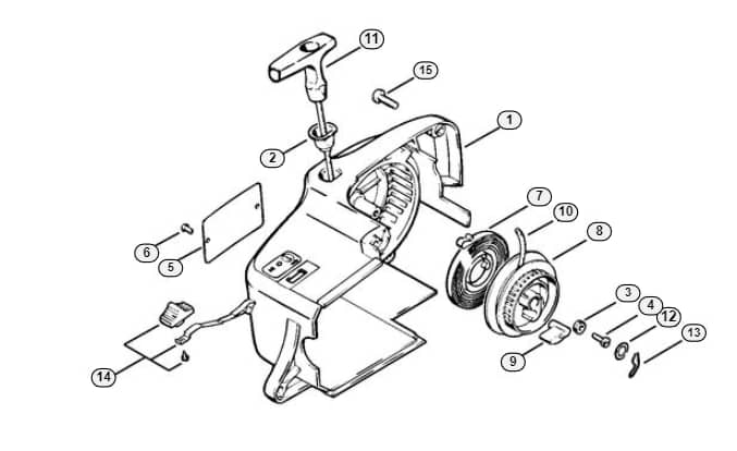 Stihl 011 Ave Rewind Starter -O-Group