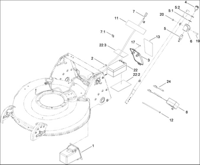 Hayter R53S - 448F (314000001 - 314999999) - Electrical Assy