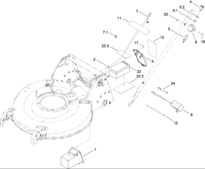 Hayter R53S - 448F (311000001 - 311999999) - Electrical Assy