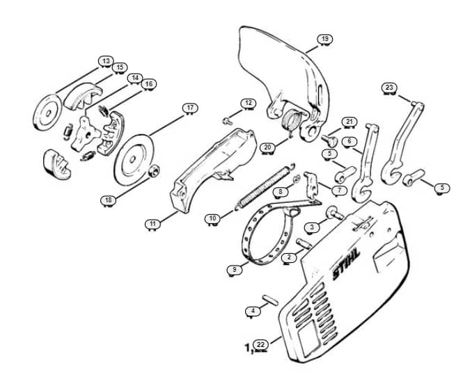 Stihl 015 Avq Chain Brake - D-Group