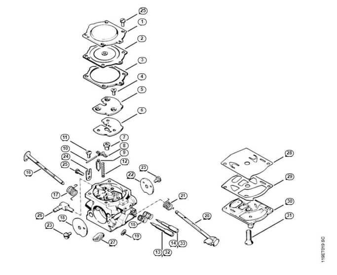 Stihl 042 Carburetor - E-Group