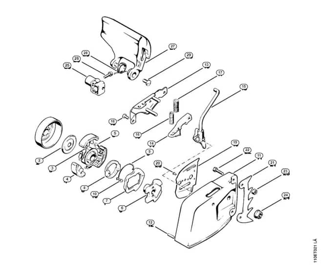 Stihl 041 Aveq Chain Brake With Isolating Clutch - N-Group