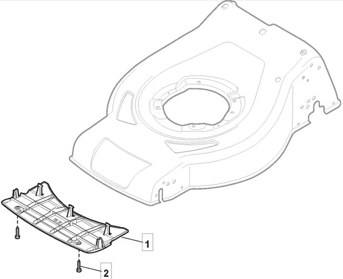 S46 HP Li - 2016 - 295485003/M16 - Mountfield Rotary Mower Mask Diagram