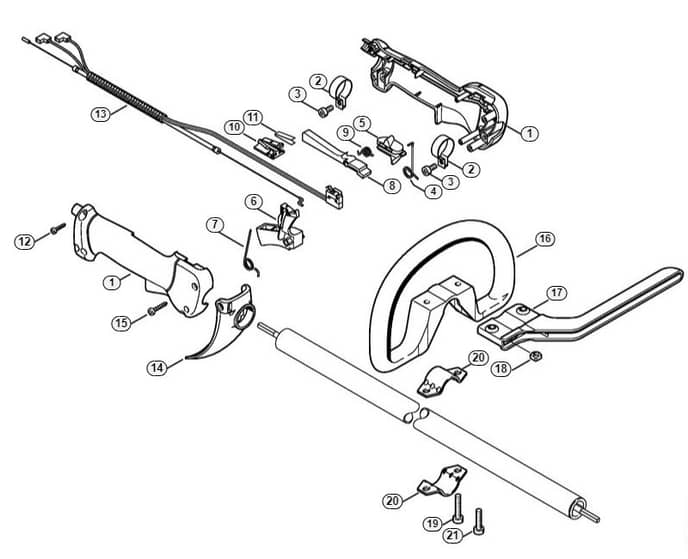 Genuine Stihl KR85 / L - Control handle