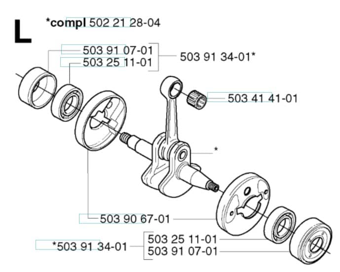 Husqvarna 235R - 2002-2006 - Crankshaft