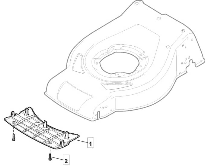 S461 HP - 2012-2016 - 295485043/M12 - Mountfield Rotary Mower Mask Diagram
