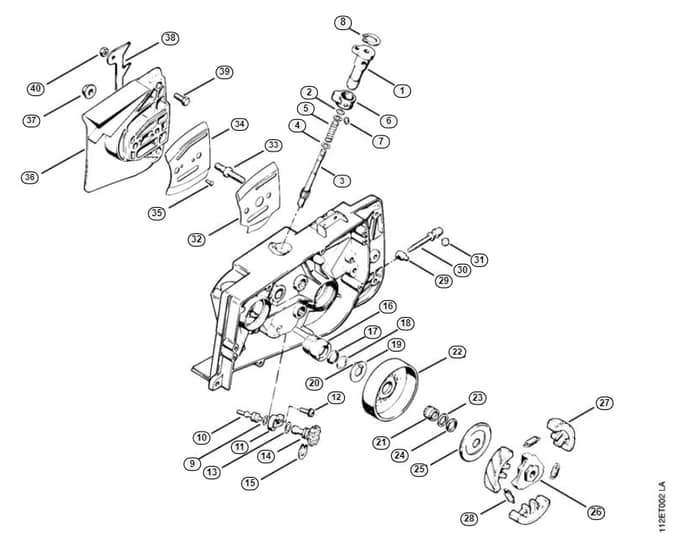 Stihl 041 G Oil Pump, Clutch - B-Group