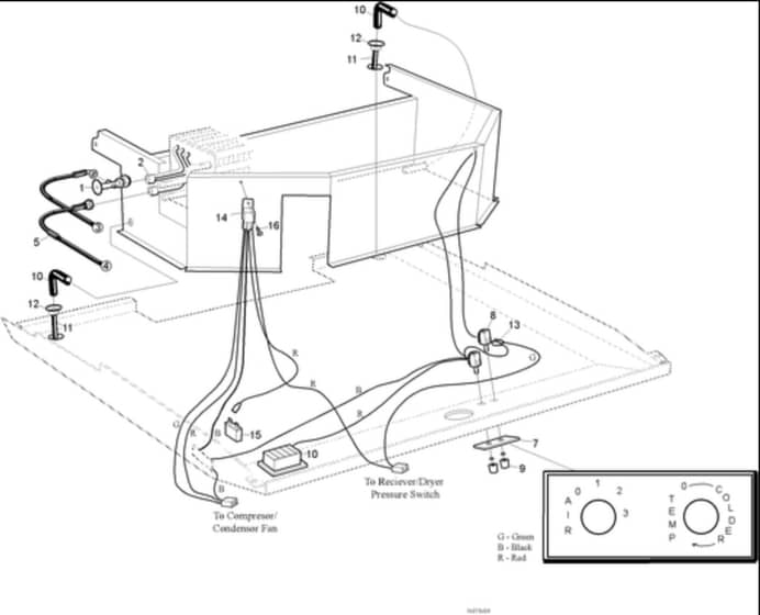 Hayter Full Air Con Kit For - 978V - Evaporator Components