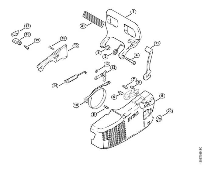 Stihl 010 Av Chain Brake - H-Group