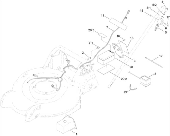 Hayter R53A - 449F (400000000 - 401999999) - Electrical Assy