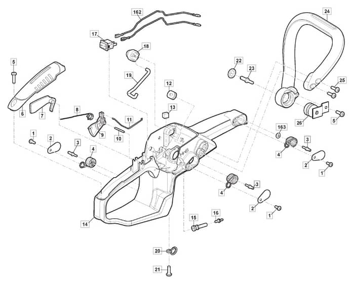 MC 3112 - 2017-2018 - 240311203/M17 - Mountfield Chainsaw Housing Diagram