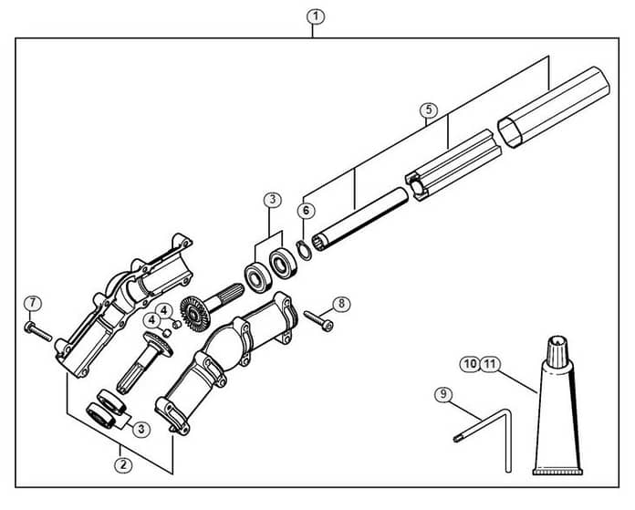 Genuine Stihl HT70 K / AF - Angle drive