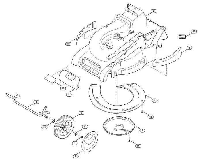 Genuine Stihl RM545.0 VR / D - Housing, Front axle