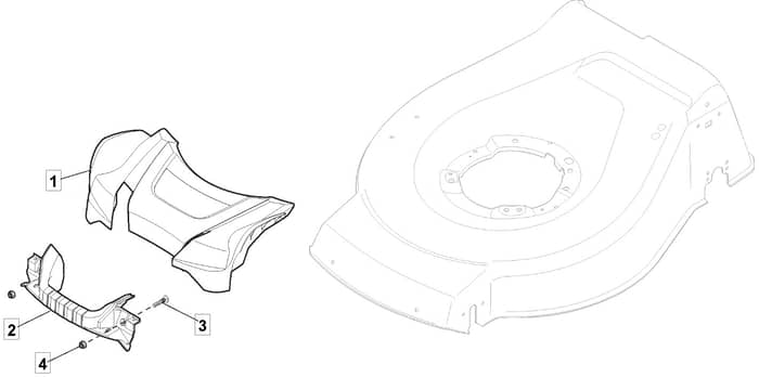 S46R PD Li - 2017-2020 - 299489003/M17 - Mountfield Rotary Mower Mask Diagram