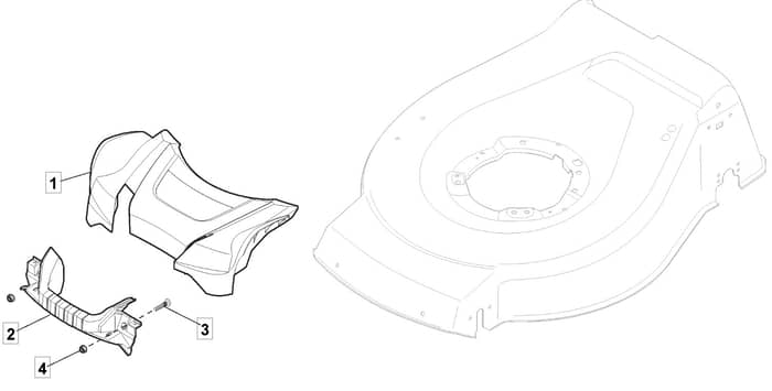S461R PD LS - 2019-2020 - 299489543/M19 - Mountfield Rotary Mower Mask Diagram