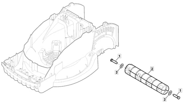 PRINCESS 34 Li - 2013 - 294345063/M13 - Mountfield Rotary Mower Roller Diagram