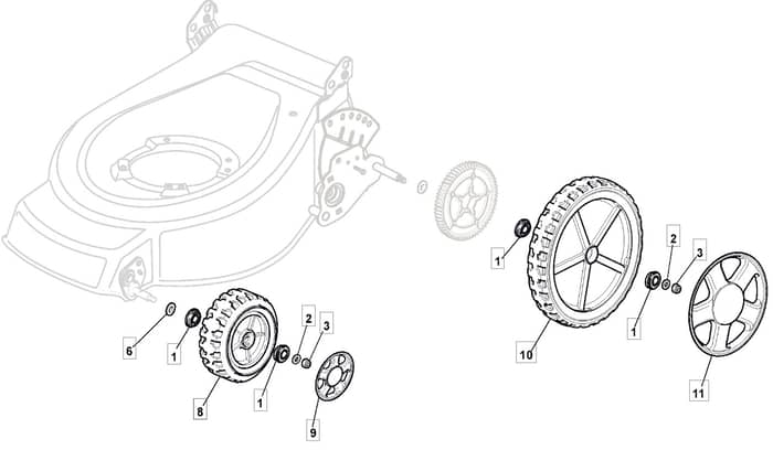 M512 PD BW BBC - 2010 - 292157338/MFR - Mountfield Rotary Mower Wheels Diagram