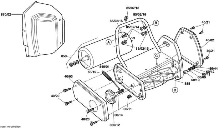 Qualcast Classic Electric 30S - F016313142 - Main Assembly