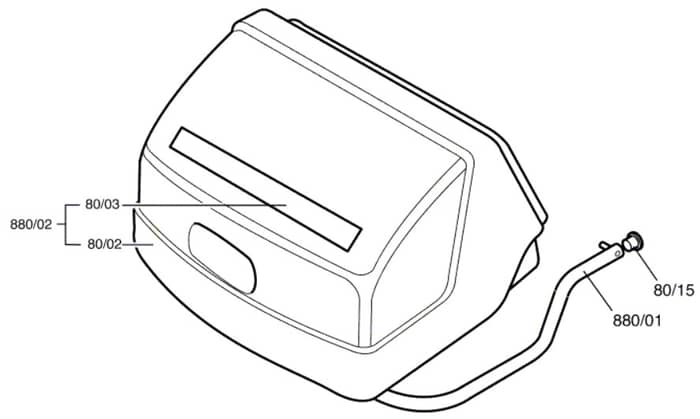 Atco Royale 20 - F016310042 - Grass Collector Assembly